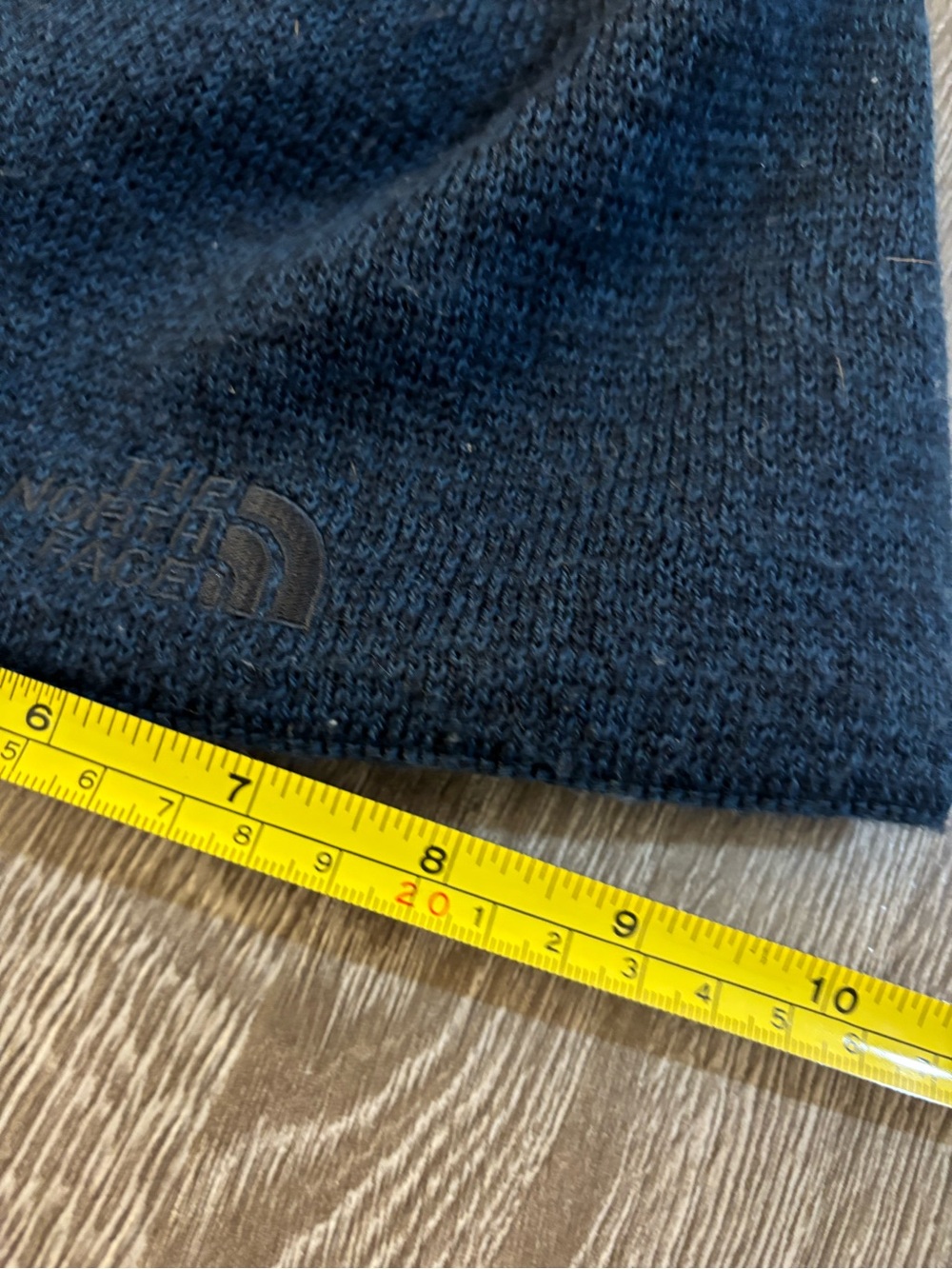 The North Face Men's Navy Knit Beanie with Subtle Logo